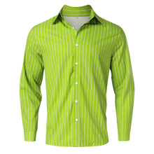 Casual Striped Men's Long Sleeve Button Up Shirt
