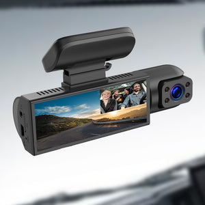 1080P Dash Camera 360 Degree Front And Inside Dual Lens