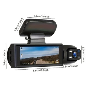 1080P Dash Camera 360 Degree Front And Inside Dual Lens