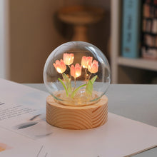 Modern Handmade Glass Tulip Atmosphere Night Light