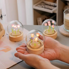 Modern Handmade Glass Tulip Atmosphere Night Light