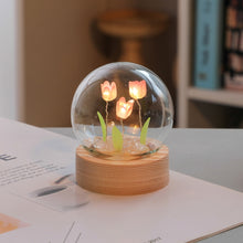 Modern Handmade Glass Tulip Atmosphere Night Light