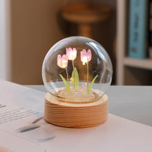 Modern Handmade Glass Tulip Atmosphere Night Light