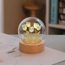 Modern Handmade Glass Tulip Atmosphere Night Light