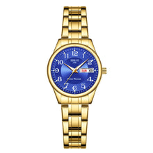 Ladies' Luminous Quartz Wristwatch With Ultra Thin Steel Strap