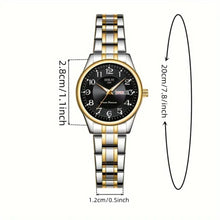 Ladies' Luminous Quartz Wristwatch With Ultra Thin Steel Strap