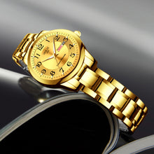 Ladies' Luminous Quartz Wristwatch With Ultra Thin Steel Strap