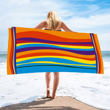 Soft Striped Beach Towel Ultra Soft Microfiber
