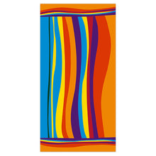 Soft Striped Beach Towel Ultra Soft Microfiber