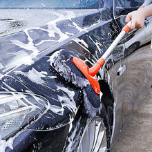 Car Wash Mop with Double Brush Head and Telescopic Handle