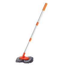 Car Wash Mop with Double Brush Head and Telescopic Handle