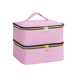 Portable Nail Polish Organizer Handheld Double Layer