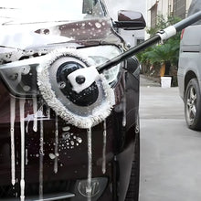 Chenille Car Wash Brush Telescoping Long Handle Cleaning Mop Tool