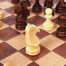 3 in 1 Portable Wooden Chess Board Set with Chess Checkers and Backgammon
