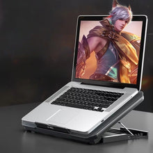 Gaming Laptop Cooling Pad with LED Display USB Ports Adjustable Stand High Speed Fan