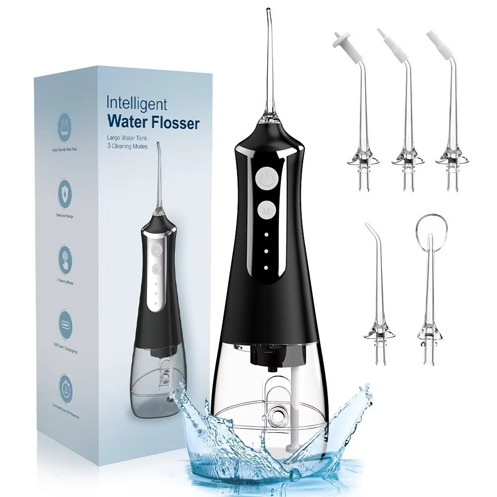Dental Water Flosser Oral Irrigator USB Rechargeable with 3 Modes