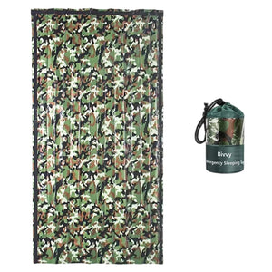 Camouflage Waterproof Emergency Sleeping Bag for Outdoor Camping and Survival