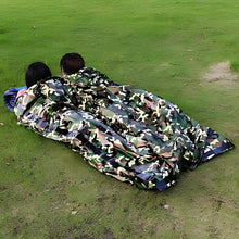 Camouflage Waterproof Emergency Sleeping Bag for Outdoor Camping and Survival