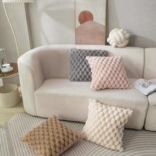 3D Soft Plush Turtle Pineapple Grid Throw Pillowcase