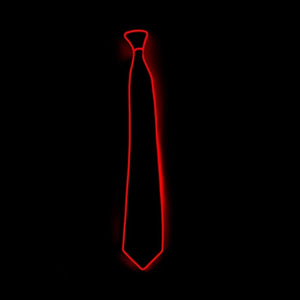 Men's LED Glowing Neon Tie Light-Up Party Accessory