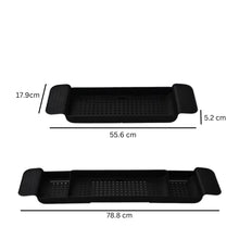Retractable Bathtub and Kitchen Sink Storage Rack Shelf