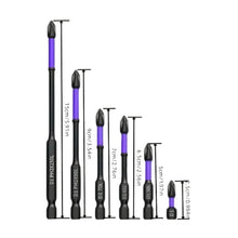 6/12 Pcs Magnetic Screwdriver Bits Non-slip Shockproof Phillips Impact Bits