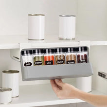 Self-adhesive Wall-mounted Under-Shelf Seasoning Bottle Storage Rack Spice Organizer