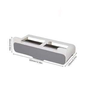 Self-adhesive Wall-mounted Under-Shelf Seasoning Bottle Storage Rack Spice Organizer
