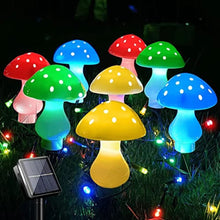 Solar Mushroom Fairy Lights for Outdoor Garden and Holiday Decoration