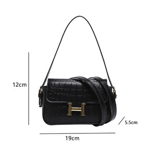 Women's Buckled Shoulder Bag