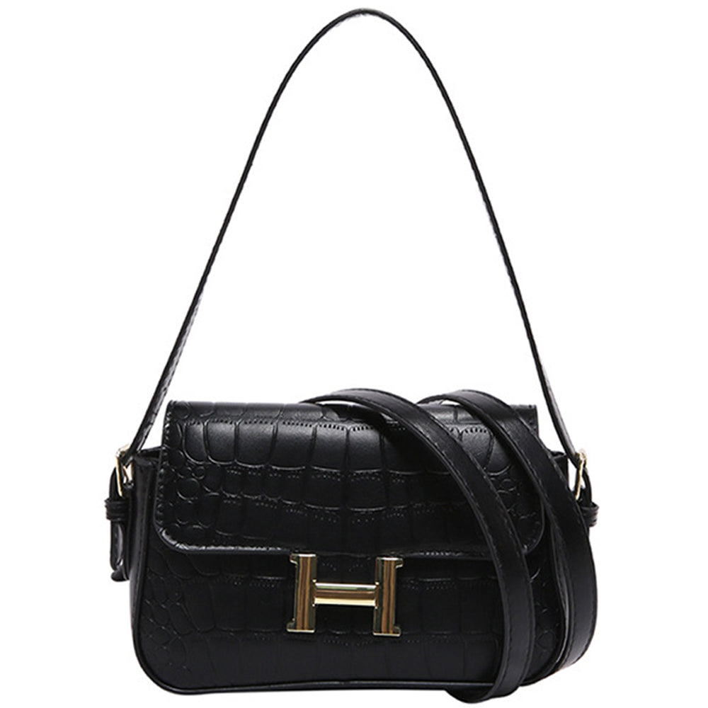 Women's Buckled Shoulder Bag