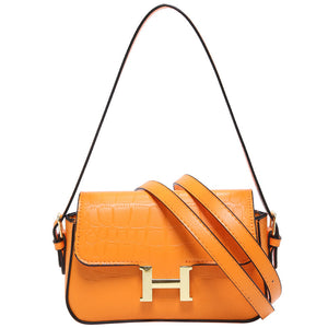 Women's Buckled Shoulder Bag