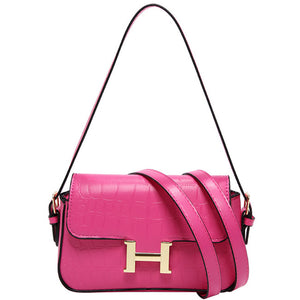 Women's Buckled Shoulder Bag
