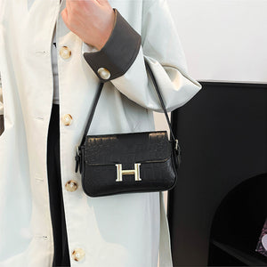 Women's Buckled Shoulder Bag