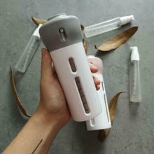 4 in 1 Portable Refillable Travel Liquid Dispenser Bottle for Shampoo Lotion and Perfume