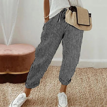 High Waisted Drawstring Trouser Pants with Side Pockets for Women