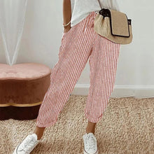 High Waisted Drawstring Trouser Pants with Side Pockets for Women