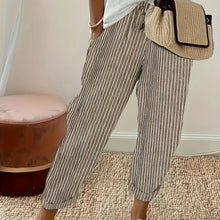 High Waisted Drawstring Trouser Pants with Side Pockets for Women