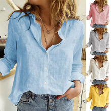 Women's Long Sleeve Casual Loose Blouse Shirt