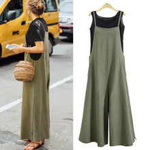 Women's Loose Fit Wide-Leg Spaghetti Strap Casual Jumpsuit