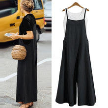 Women's Loose Fit Wide-Leg Spaghetti Strap Casual Jumpsuit