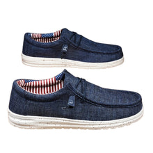 Mens Casual Canvas Loafers Slip On Sneakers