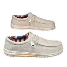Mens Casual Canvas Loafers Slip On Sneakers
