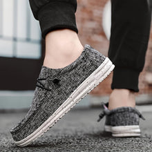 Mens Casual Canvas Loafers Slip On Sneakers