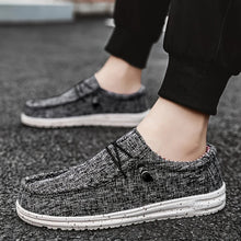 Mens Casual Canvas Loafers Slip On Sneakers