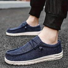 Mens Casual Canvas Loafers Slip On Sneakers