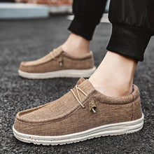 Mens Casual Canvas Loafers Slip On Sneakers