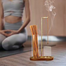 Incense Holder Sticks 2 in 1 Anti Ash Burner Glass Catcher Organizer