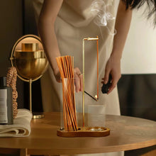 Incense Holder Sticks 2 in 1 Anti Ash Burner Glass Catcher Organizer