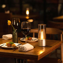 Rechargeable LED Candle Light Rotatable Dimming 1800K Warm Light
